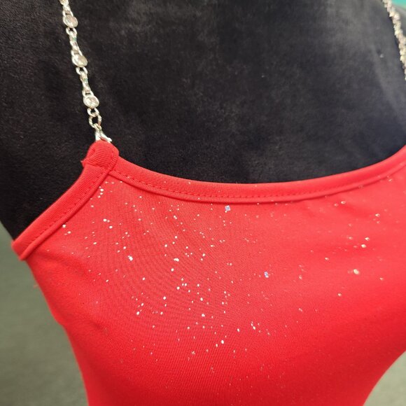 Baylee Size 4 Red Stretch Mini Short Formal Homecoming Party Dress - Picture 3 of 4